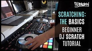 How To Scratch  Beginner DJ Scratch Tutorial [upl. by Atnoved]