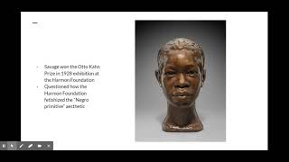 Art History with Jackie Augusta Savage [upl. by Ahsiatal]