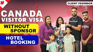 CANADA VISITOR VISA WITHOUT SPONSOR ON HOTEL BOOKING  CANADA  THE VISA OFFIC [upl. by Delastre]