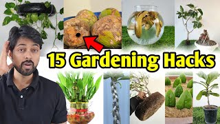 My 15 Gardening Hacks you must know DIY Home Garden ideas part1 [upl. by Fulcher230]