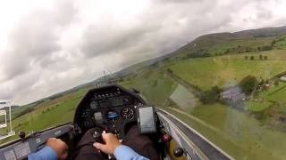 Circuit in a Ventus B at Bowland Forest Gliding Club [upl. by Doroteya363]