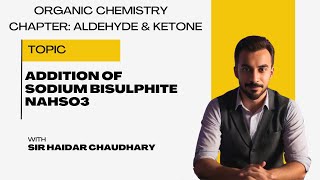 Addition of Sodium Bisulphite NaHSO3  aldehydes  Ketones [upl. by Nedyrb]