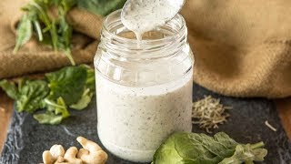 SIMPLE Cashew Ranch Dressing  COOKING WITH BERTA JAY [upl. by Burrus]