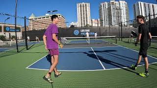 Lifetime Fall Pickleball Tournament Tampa Florida DannyClark Vs Daniel GolanAdam El Baroudi [upl. by Tlok]