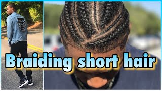 HOW TOBRAID NATURAL CURLY HAIRMENS EDITION SHEYSAINT [upl. by Cherilynn]