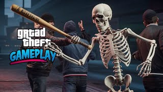 GTA 5 Skelten Funny Game Play gta gta5spidermanfunnyjump [upl. by Anaeirb]