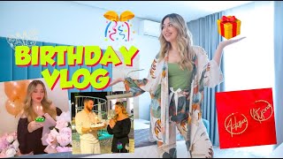 MY BIRTHDAY 🥳 amp HOTEL TOUR NE DET  iu tregoj dhuratat nga ndjeksit amp familja 🎁 [upl. by Notgnihsaw]