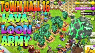 Town Hall 16 Full Max Base Lavaloon Army 😊 Legend League attack Best Troop 😮 Coc  বাংলা [upl. by Bartholomew]