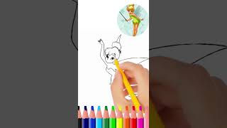 how to draw tinkerbell drawing step by step [upl. by Lytsyrk926]