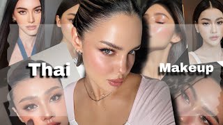 Thai Makeup  Dewy Glass Base Makeup  Thai Bridal Glowy Makeup [upl. by Gerlac]