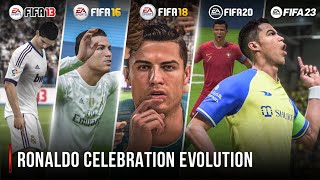 Ronaldo Celebration Evolution In FIFA  13  23 [upl. by Eletnahs]