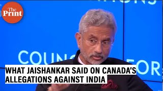 ‘If you have something relevant or specific…’—Jaishankar on Canada’s allegations against India [upl. by Ysus]