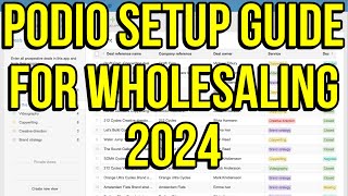 FREE amp Easy Podio CRM Setup Guide for Beginners  Wholesaling Real Estate Tutorial [upl. by Jakob]