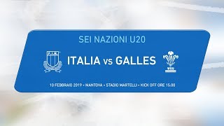 6 nazioni U20 – Italia v Galles [upl. by Zenas]