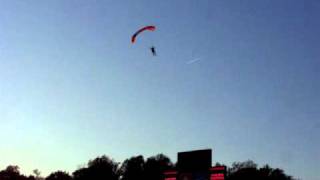 Cavman Bobby Page Skydiving into Scott Stadium [upl. by Keviv177]