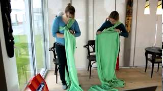 Babyzauber  Tragetuch Bindeanleitung Double Rebozo Shoulder to Shoulder [upl. by Itteb]