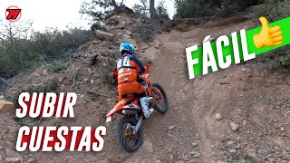 Cómo SUBIR CUESTAS en moto enduro ⛰️ [upl. by Brandyn]