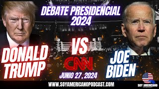 TRUMP v BIDEN II DEBATE PRESIDENCIAL 2024 [upl. by Nomelc520]