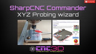 SharpCNC Commander GRBL Control software  XYZ Probing wizard [upl. by Eryn478]