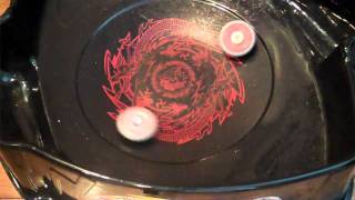 Beyblade Battle Burn Fireblaze 135MS Vs Lighting LDrago 100HF [upl. by Buerger]