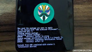 How to Fix Signature Verification Failed Error 21 when sideloading Magisk [upl. by Alberta]