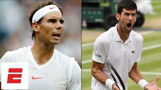 Wimbledon 2018 Highlights Novak Djokovic beats Rafael Nadal in epic 2day semifinal  ESPN [upl. by Llenrad]