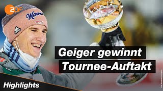 Die Highlights vom Auftaktspringen der Vierschanzentournee in Oberstdorf  Skispringen  ZDFsport [upl. by Las]