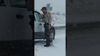 quotAre you stuckquot Ride along on a Snowy Sunday in the Prescott area snow sheriff prescott [upl. by Ifar]