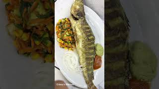 Cameroonian Grilled Fish food foodie fish cameroon [upl. by Cianca]