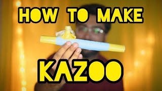 How to make a Kazoo from Paper  Kids Music Instrument  DIY Cheap and Easy [upl. by Munford716]