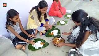 village kids cooking aloo curry recipe by sri tv [upl. by Ahsilam260]