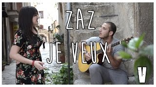 JE VEUX ZAZ  Chiara Stroia Vincenzo Icastico Guitar Voice Cover Swing French Jazz MVC [upl. by Kayla]