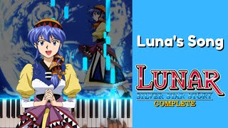 Lunas Song  Lunar Silver Star Story OST Piano Cover [upl. by Einnov]