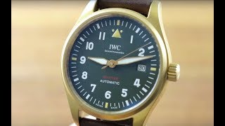 IWC Pilots Watch Spitfire Bronze 326802 IWC Watch Review [upl. by Jac]