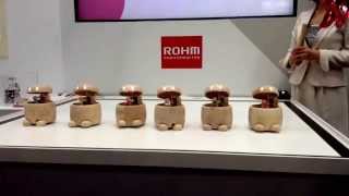 ROHM and Yukai Engineerings musicplaying robots at CEATEC RAW VIDEO [upl. by Anirret]