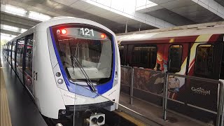 LRT Kelana Jaya Line  Innovia Metro 300 Set 21 Departing Putra Heights [upl. by Wiltz783]