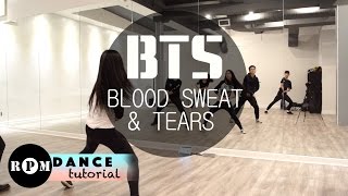 BTS quotBlood Sweat amp Tearsquot Dance Tutorial Chorus [upl. by Ahselat]