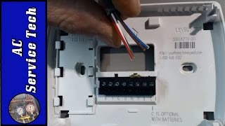 Installation and Wiring of a 24v Low Voltage Thermostat Step By Step [upl. by Jillene]