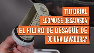 ¿Cómo se desatasca el filtro de desagüe de una lavadora [upl. by Antebi133]