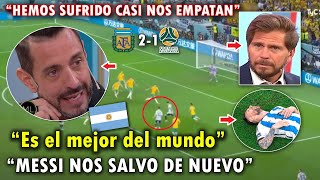 SE QUIEBRAN ARGENTINOS LLORAN con GOL DE MESSI HOY  ARGENTINA VS AUSTRALIA 21 [upl. by Shirberg754]