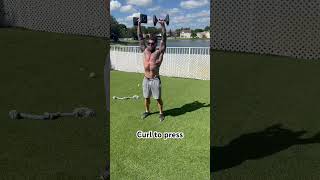 Quick fasted back yard workout 25lb DB’s and some sun motivation backyardworkout fitness [upl. by Eirlav]