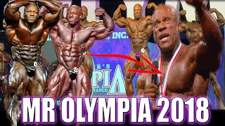 📉EL FIN DEL REINADO DE PHIL HEATH📉 RHODEN HUMILLA A PHIL👑 MR OLYMPIA 2018 REVISIÓN ¿QUÉ PASÓ [upl. by Aridni]