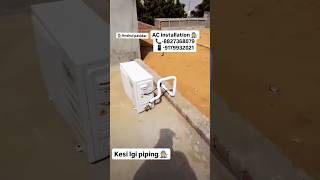 Whirlpool AC Installation And perfect piping 🧑‍🔧😱💥 whirlpool airconditioner acservice accooling [upl. by Nollad377]