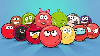 Red Ball 4 All Levels 1  75  Red Ball amp Friends Vs All Bosses [upl. by Ronacin]