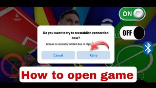 How To Fix Access Is Currently Limited Due To High Server Load  Fix eFootball Opening Problem [upl. by Iggem]