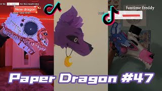 Dragon Puppet Crafts  Paper Dragon TikTok Compilation 47 [upl. by Hamner532]