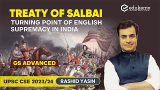 Treaty of Salbai  Turning point of English Supremacy in India  GS Advanced  UPSC CSE  Edukemy [upl. by Eilujna]