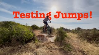 Backyard Trail Building EP 4 Jump Testing [upl. by Yelir]