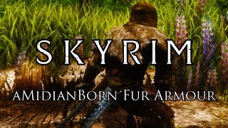 Skyrim Mod aMidianBorn Fur Armour [upl. by Poppas284]