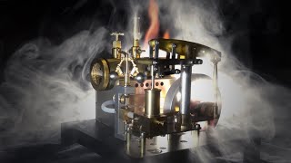 RETROL Beam Steam Engine Model with working Flyball Governor unintentional ASMR [upl. by Kokoruda]